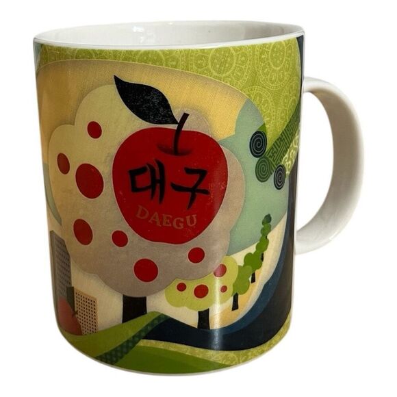Starbucks South Korea Daegu Mug Apple Skyline 16oz - Picture 1 of 5